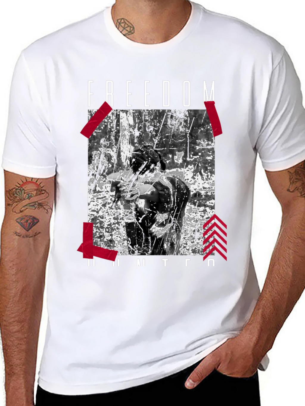 Freedom Hunter Graphic Tee - Black