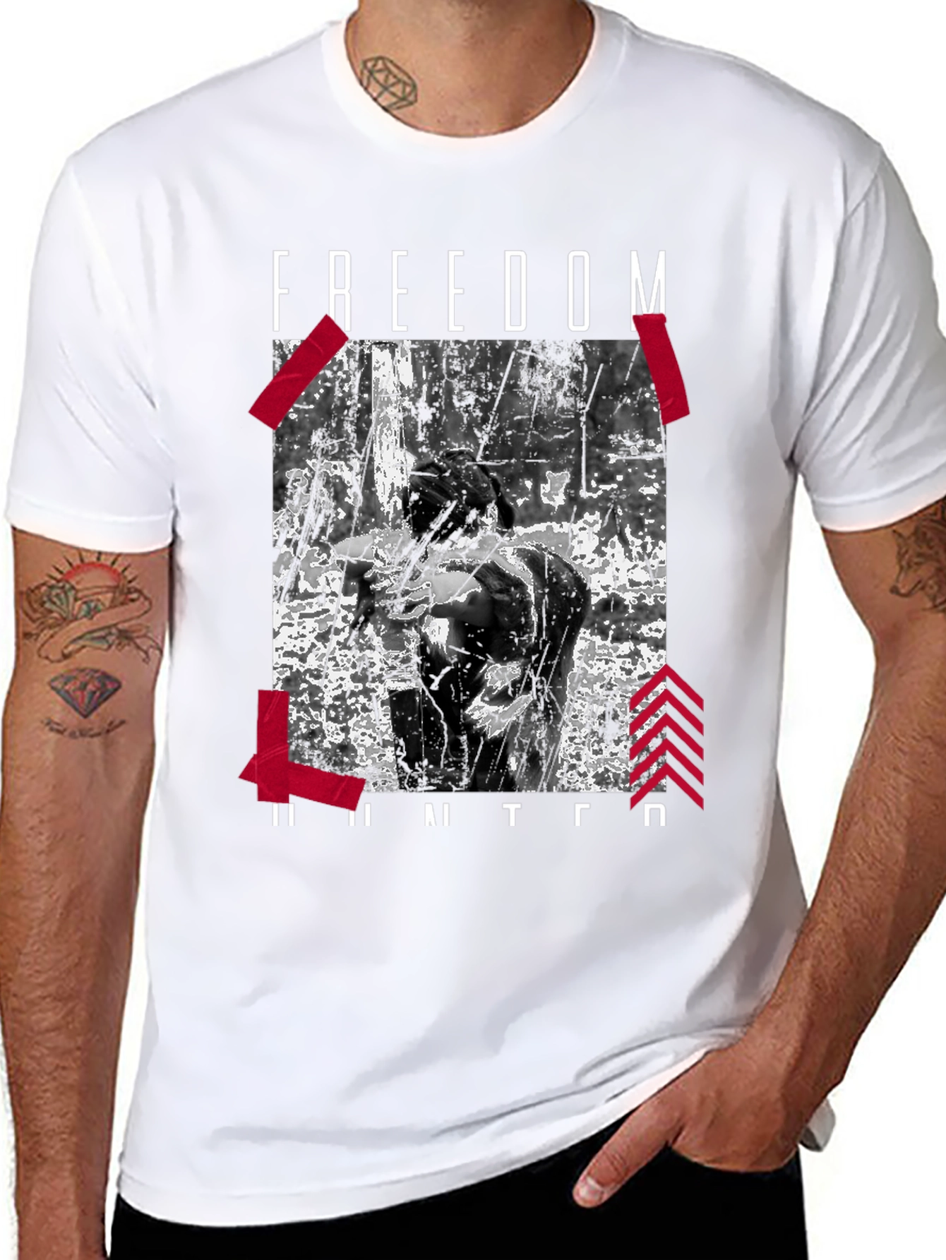 Freedom Hunter Graphic Tee - Black