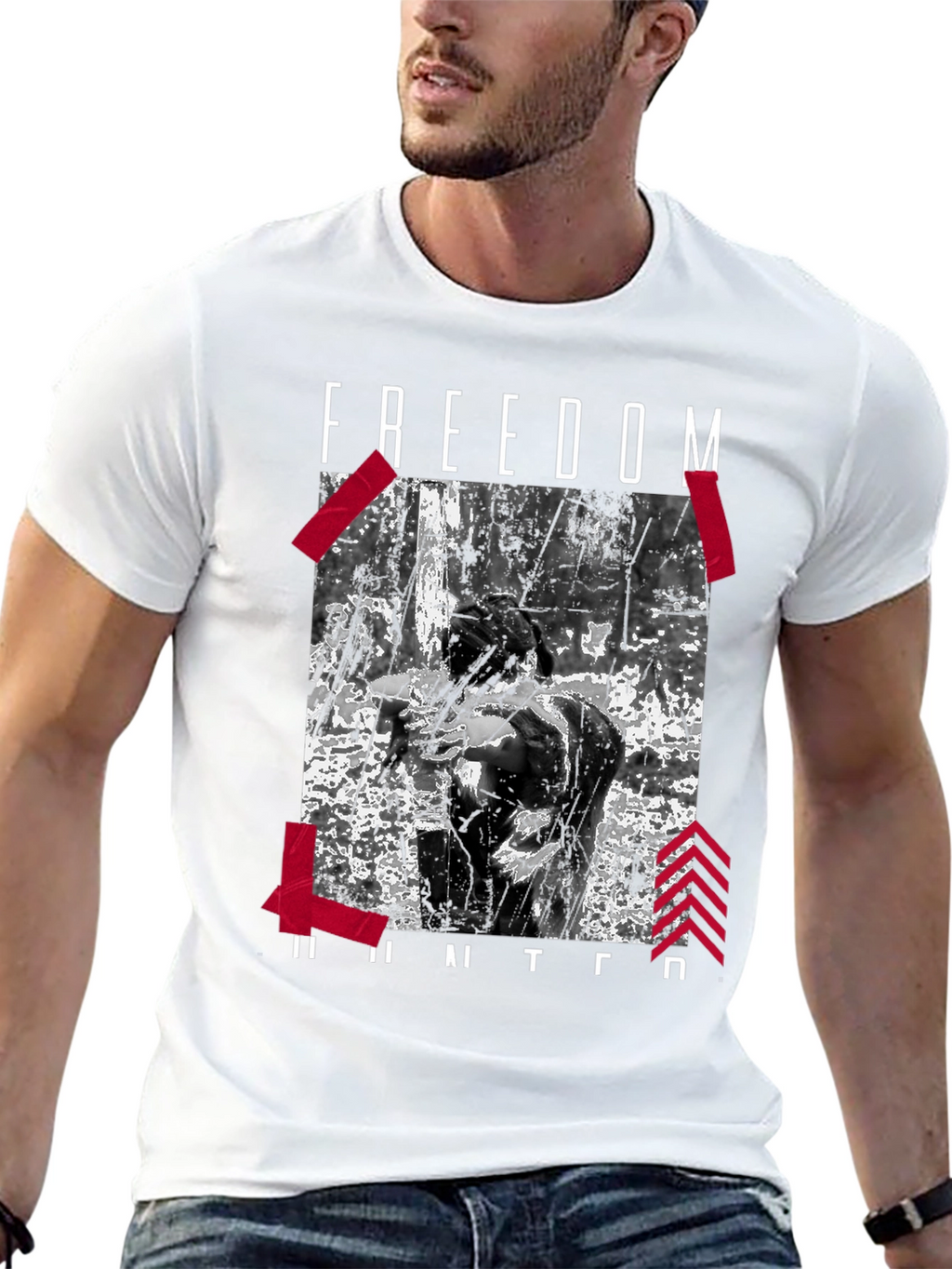 Freedom Hunter Graphic Tee - Black