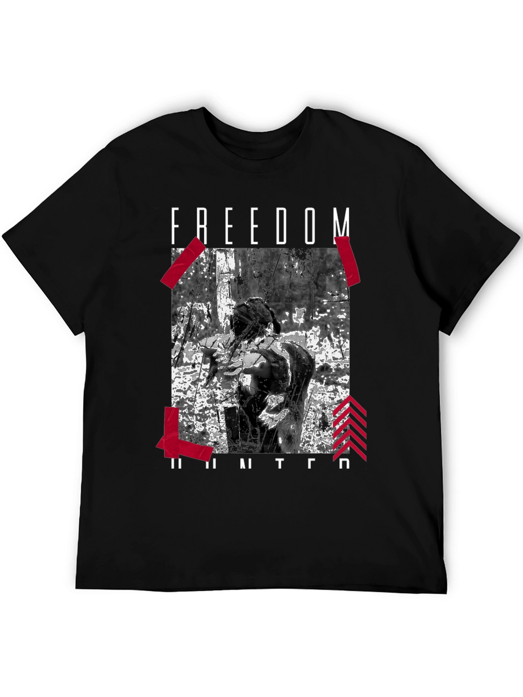 Freedom Hunter Graphic Tee - Black