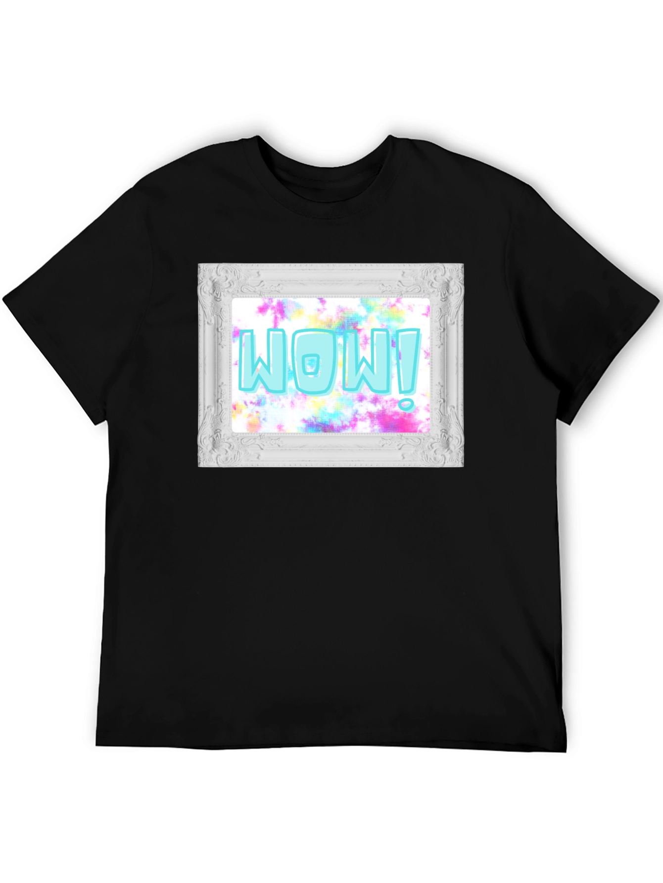 WOW! Framed Graphic Print T-Shirt