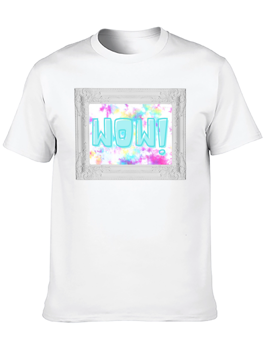 WOW! Framed Graphic Print T-Shirt