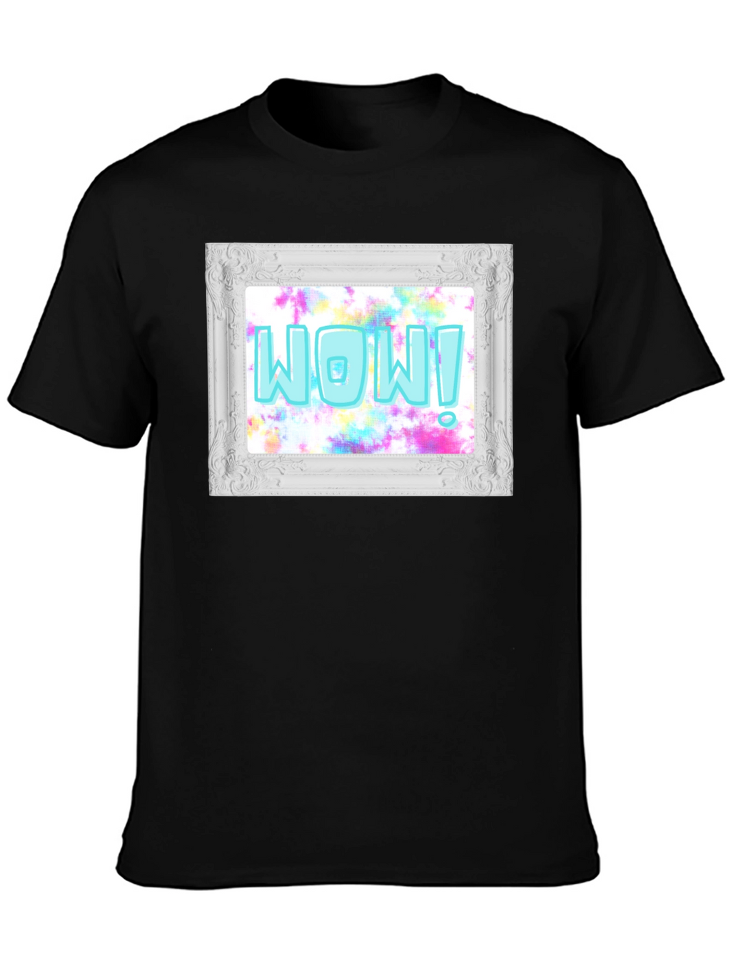 WOW! Framed Graphic Print T-Shirt