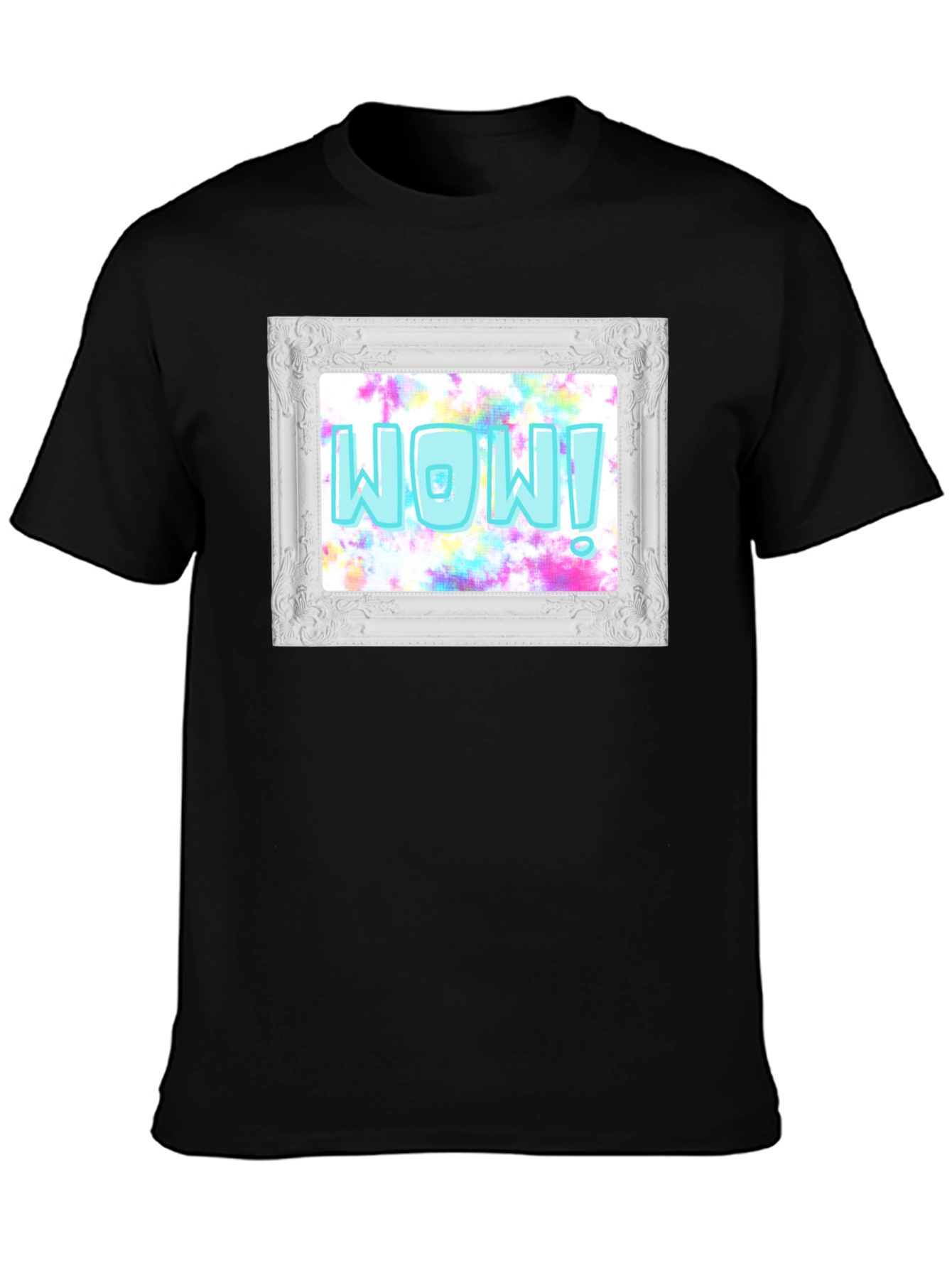 WOW! Framed Graphic Print T-Shirt