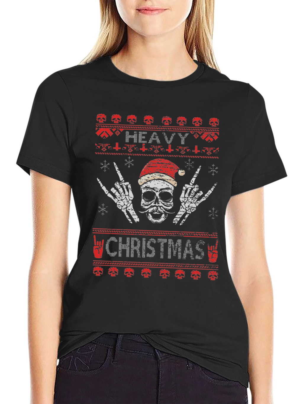 Heavy Metal Christmas Graphic T-Shirt