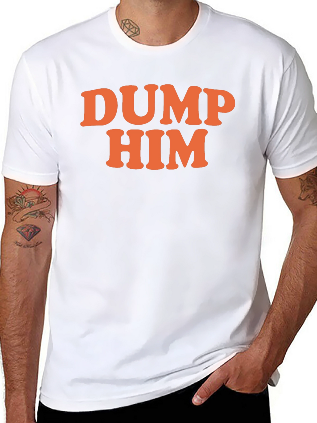 DUMP HIM Graphic T-Shirt - Sarcastic Fun
