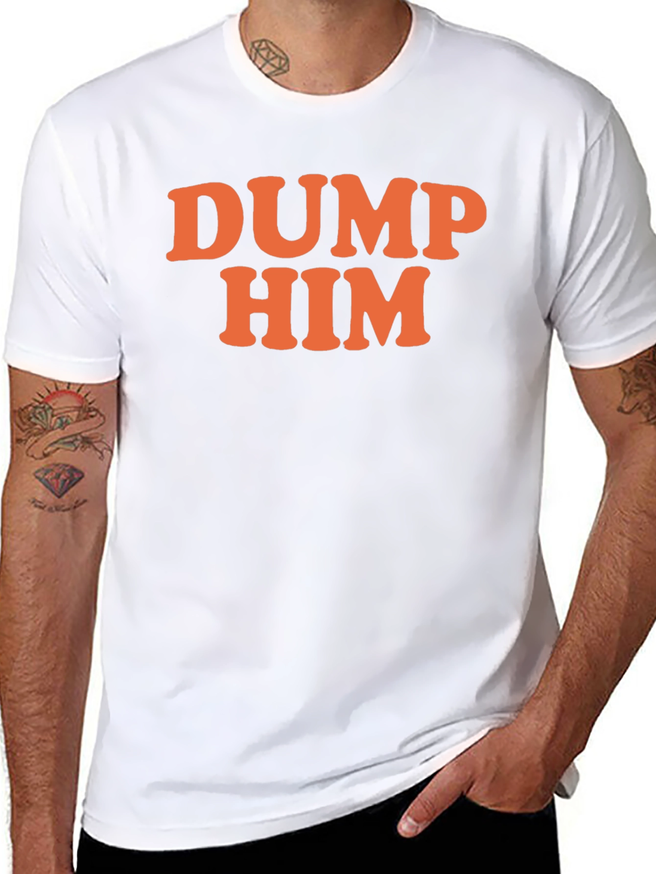 DUMP HIM Graphic T-Shirt - Sarcastic Fun