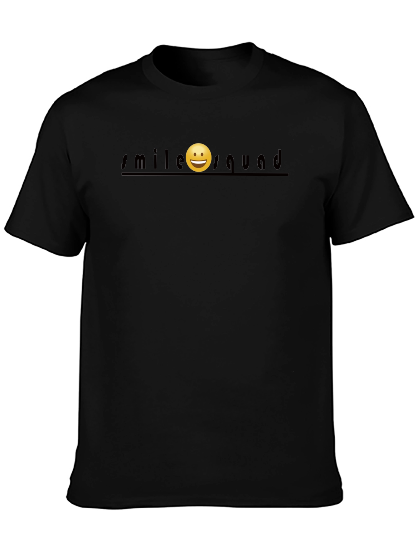 Smile Squad T-Shirt - Black Graphic Tee