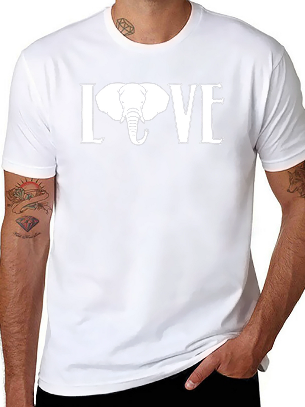 Elephant LOVE Graphic T-Shirt