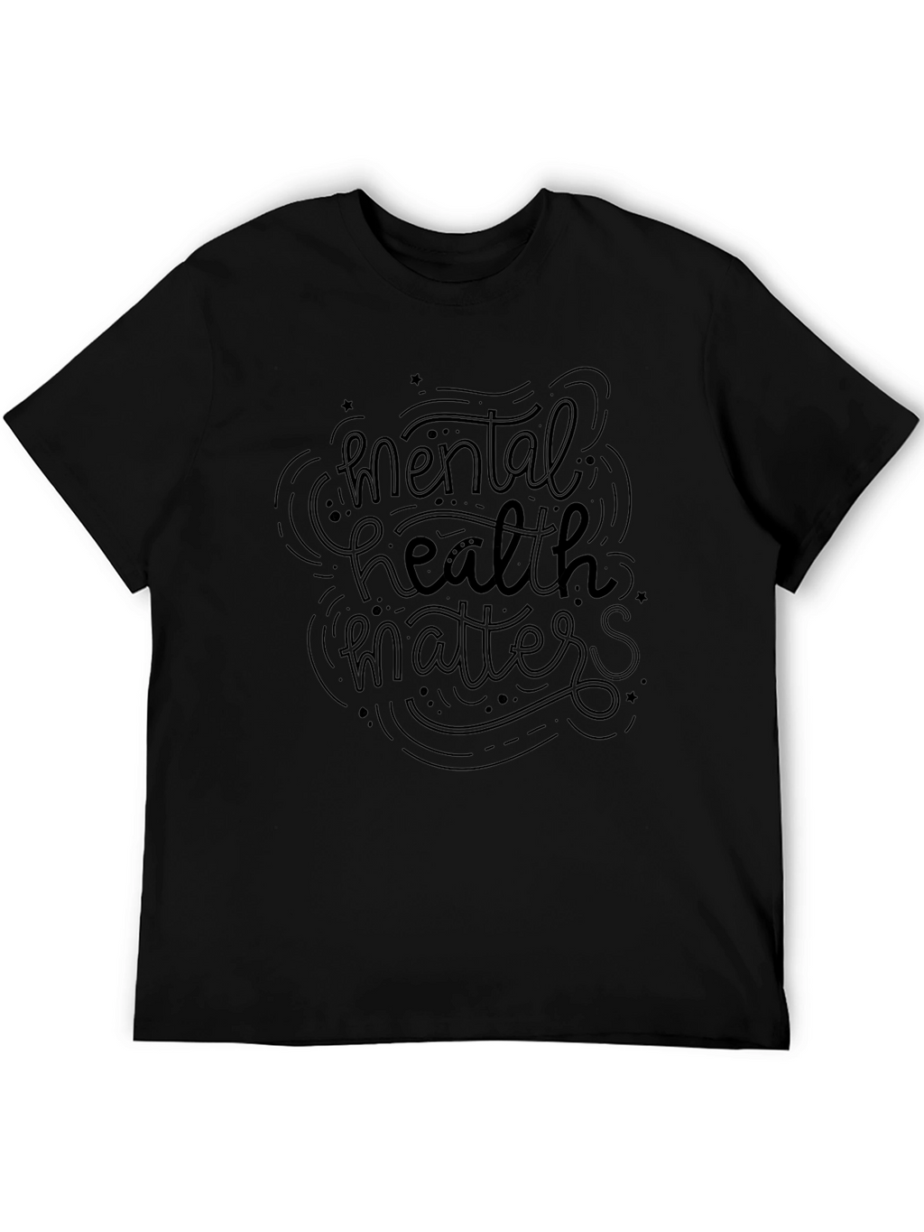 Mental Health Matters Graphic Tee - Black