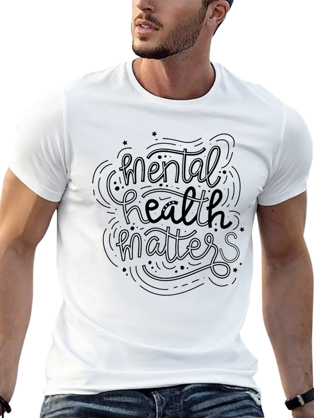 Mental Health Matters Graphic Tee - Black