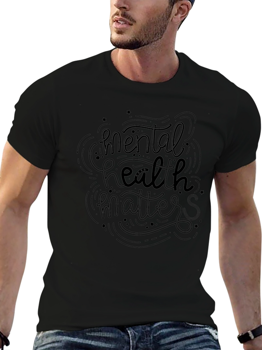Mental Health Matters Graphic Tee - Black