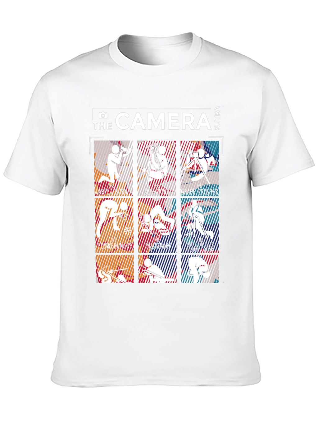 Camera Sutra Graphic T-Shirt - Photography Humor Tee