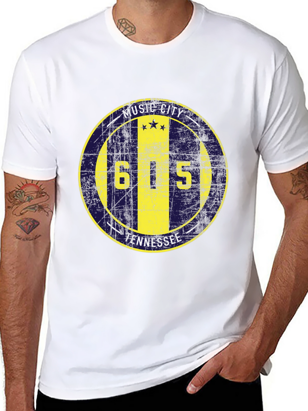 Music City Tennessee 615 T-Shirt