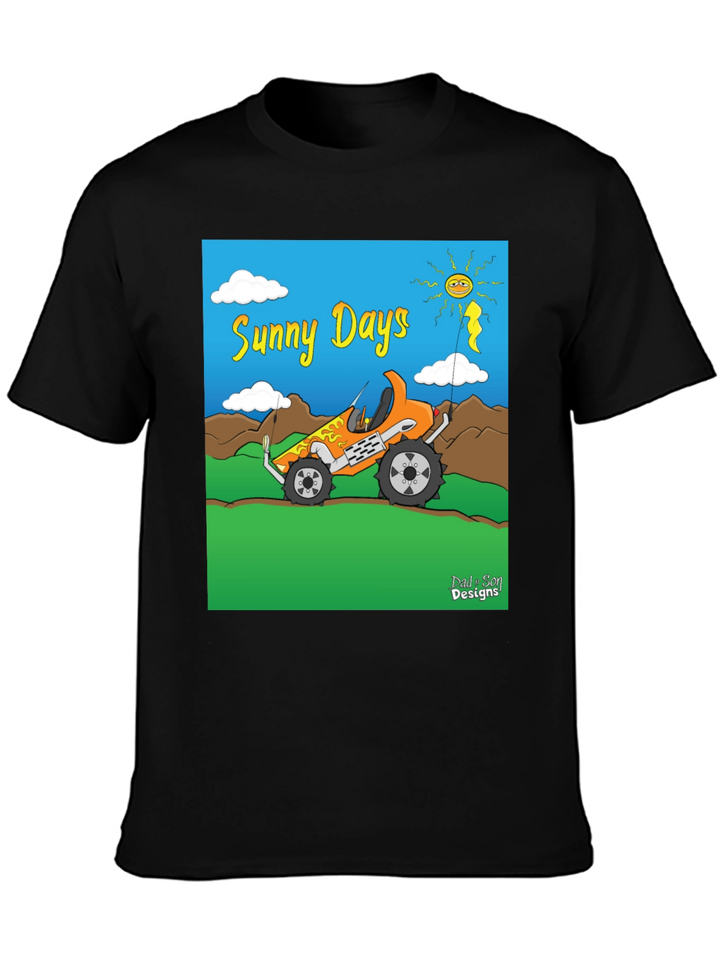 Sunny Days Cartoon Buggy T-Shirt