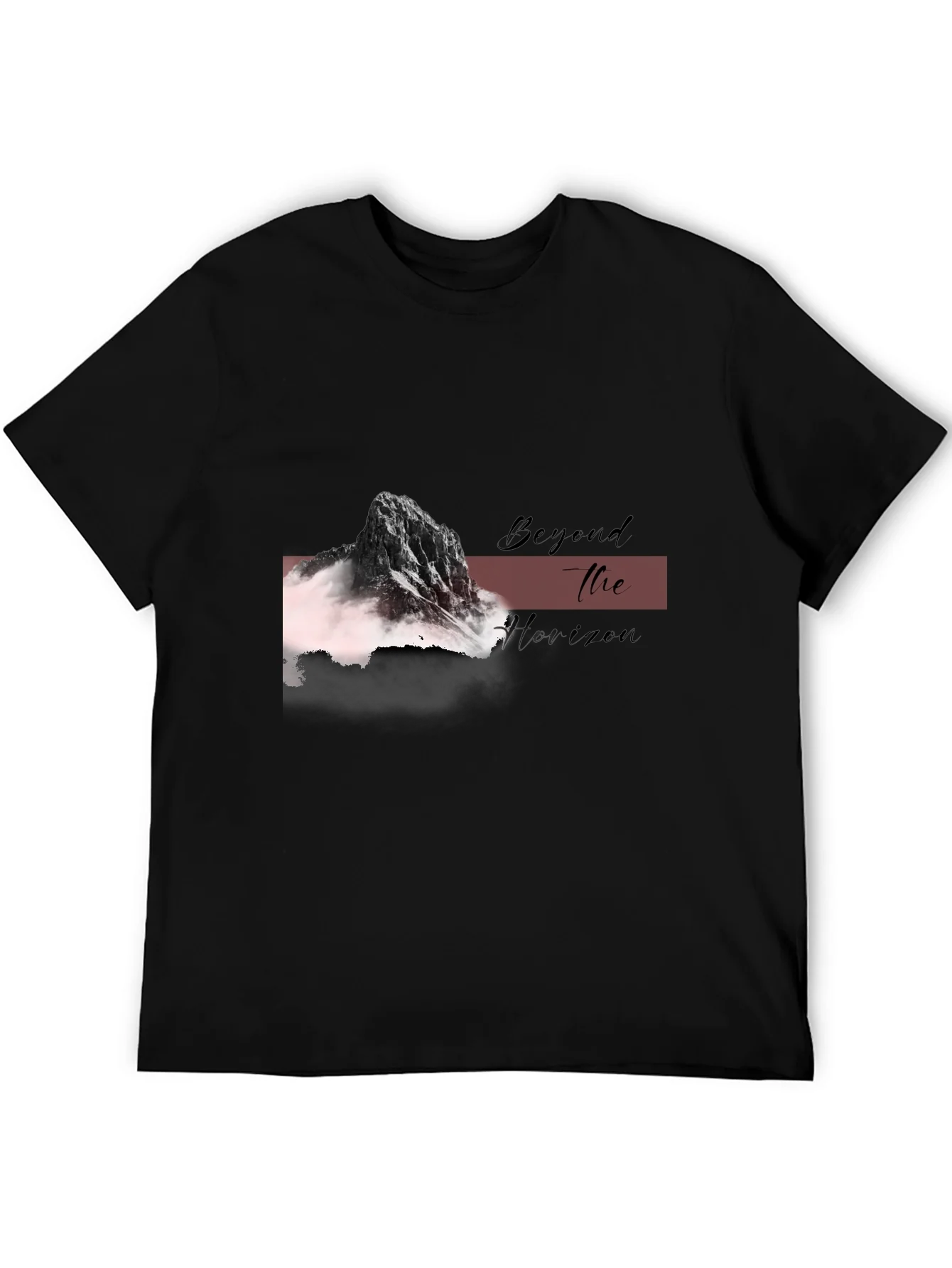 Beyond the Horizon Graphic Tee - Black