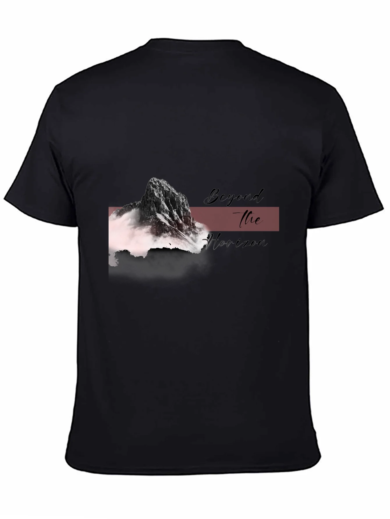 Beyond the Horizon Graphic Tee - Black
