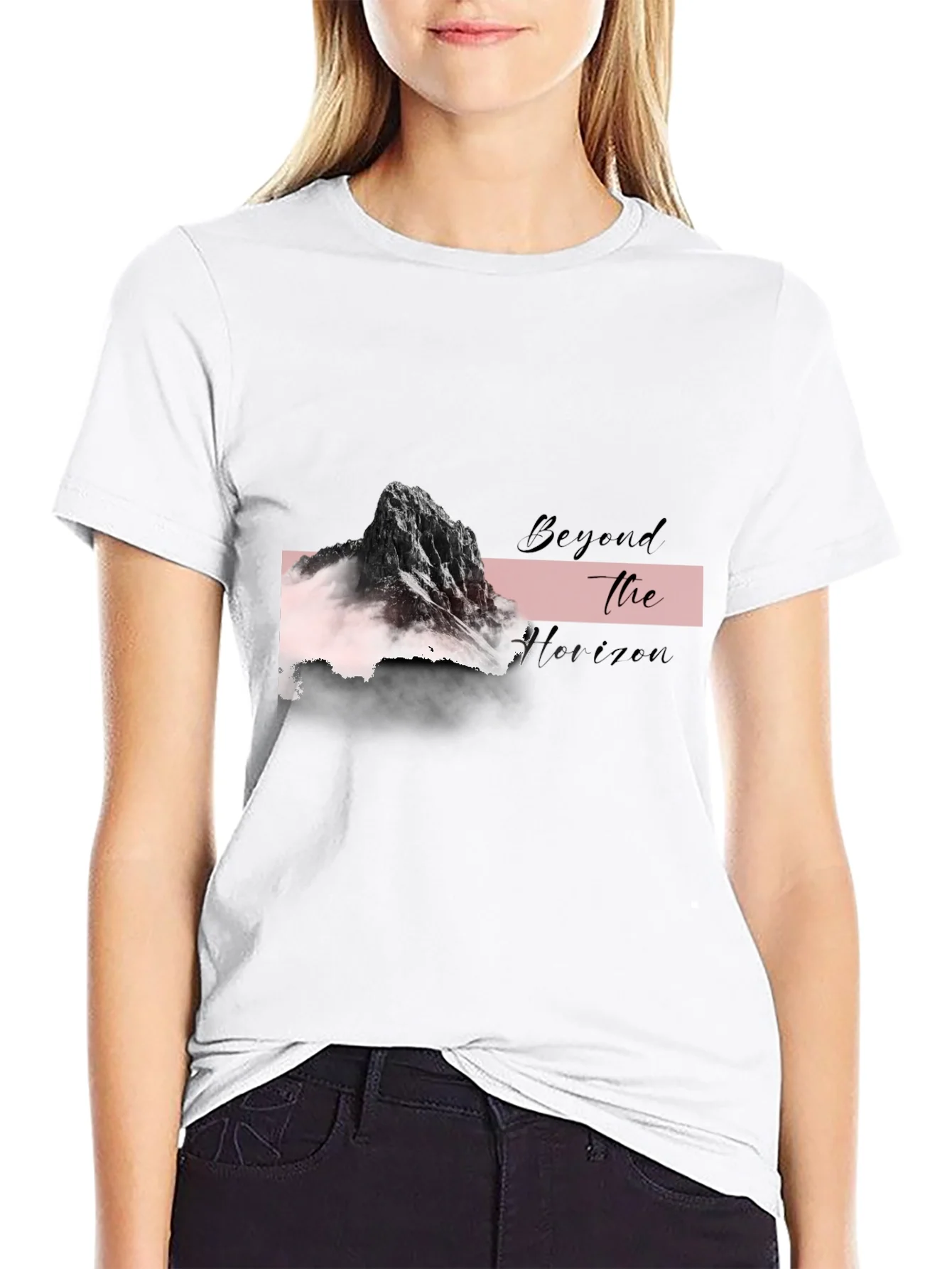 Beyond the Horizon Graphic Tee - Black