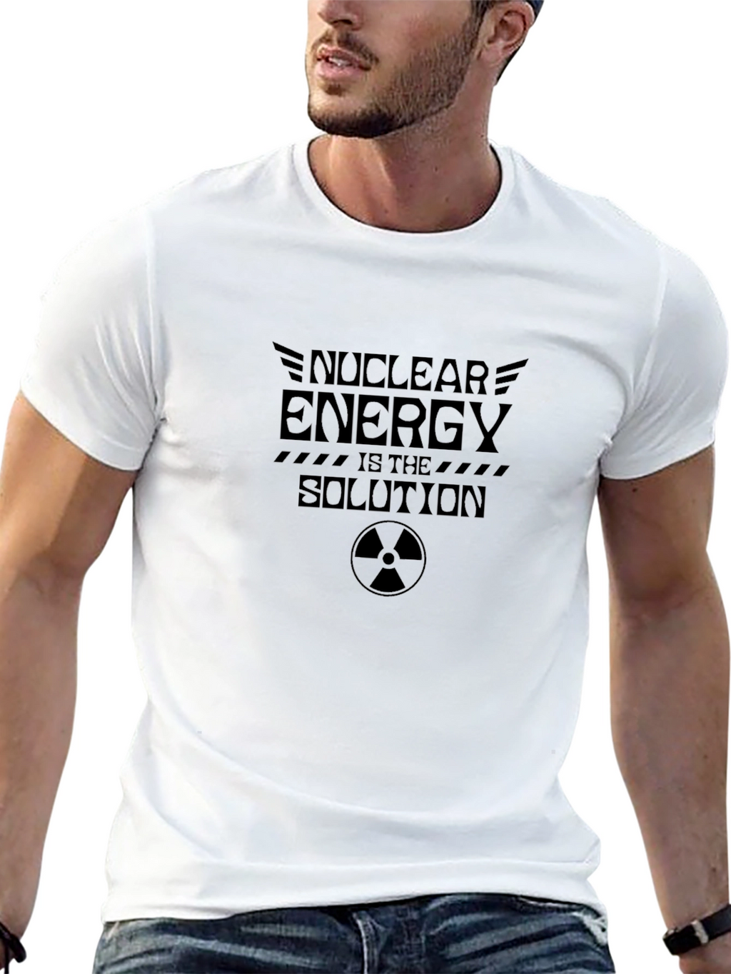 Nuclear Energy is the Solution Black T-Shirt