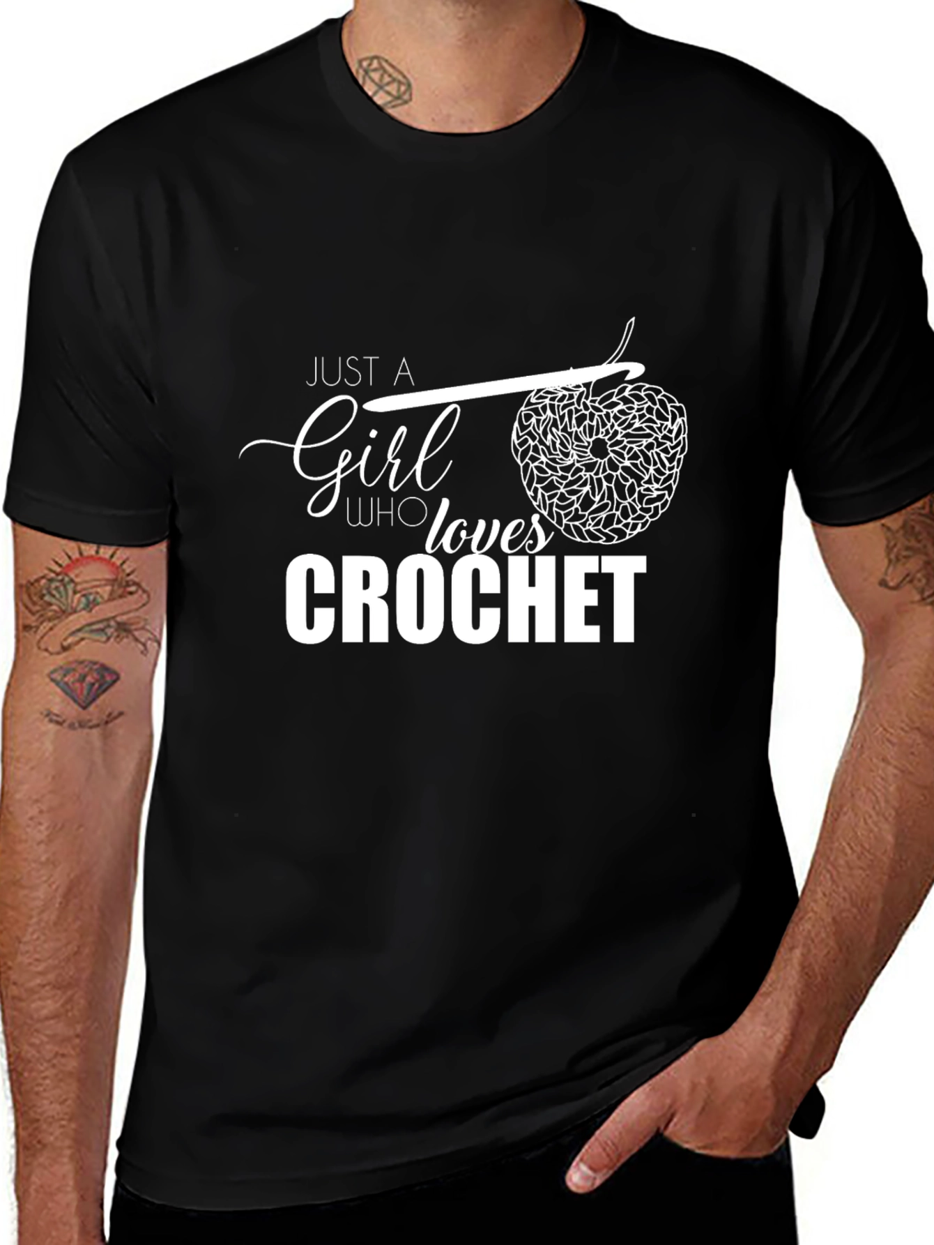 Crochet Lover T-Shirt - Just A Girl Who Loves Crochet