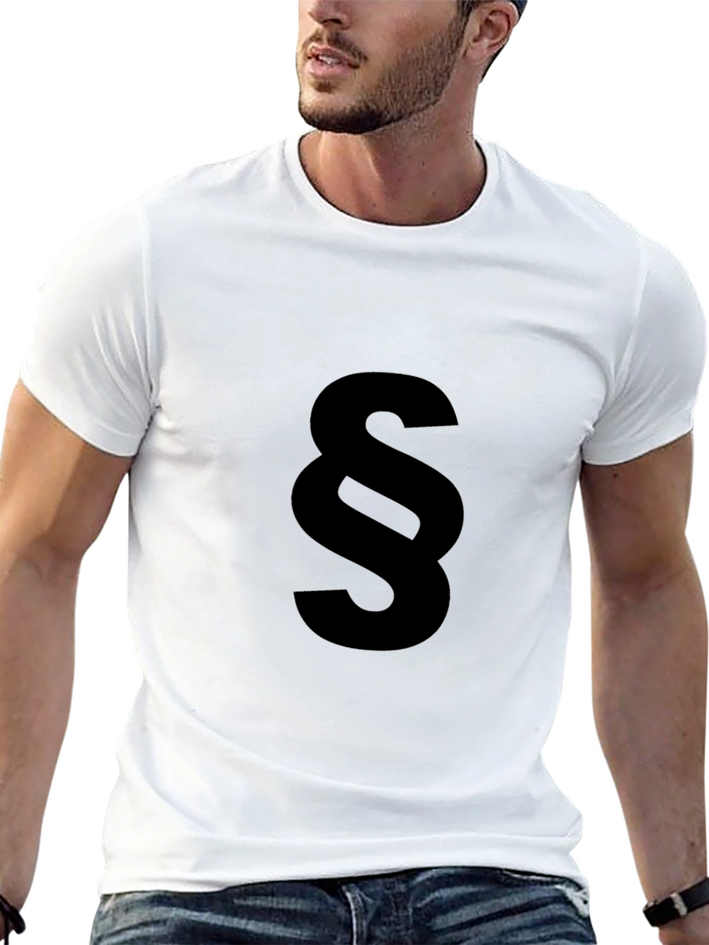 Black Paragraph Symbol Tee - Stylish & Comfy