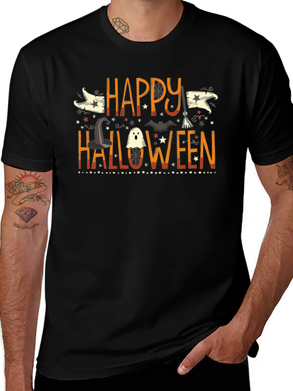Happy Halloween Graphic T-Shirt Fun Halloween Tee