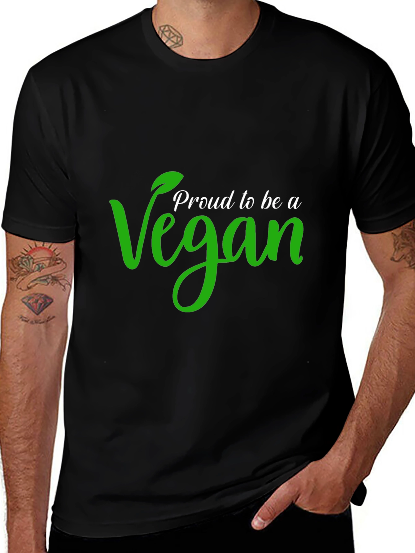 Proud Vegan Black T-Shirt
