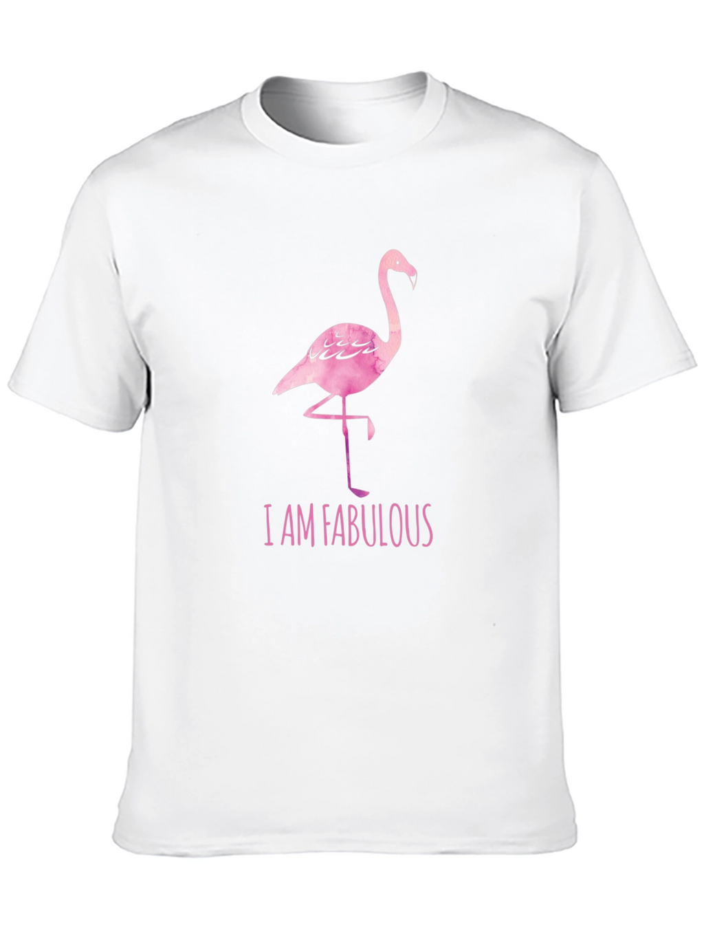 Fabulous Flamingo Black T-Shirt