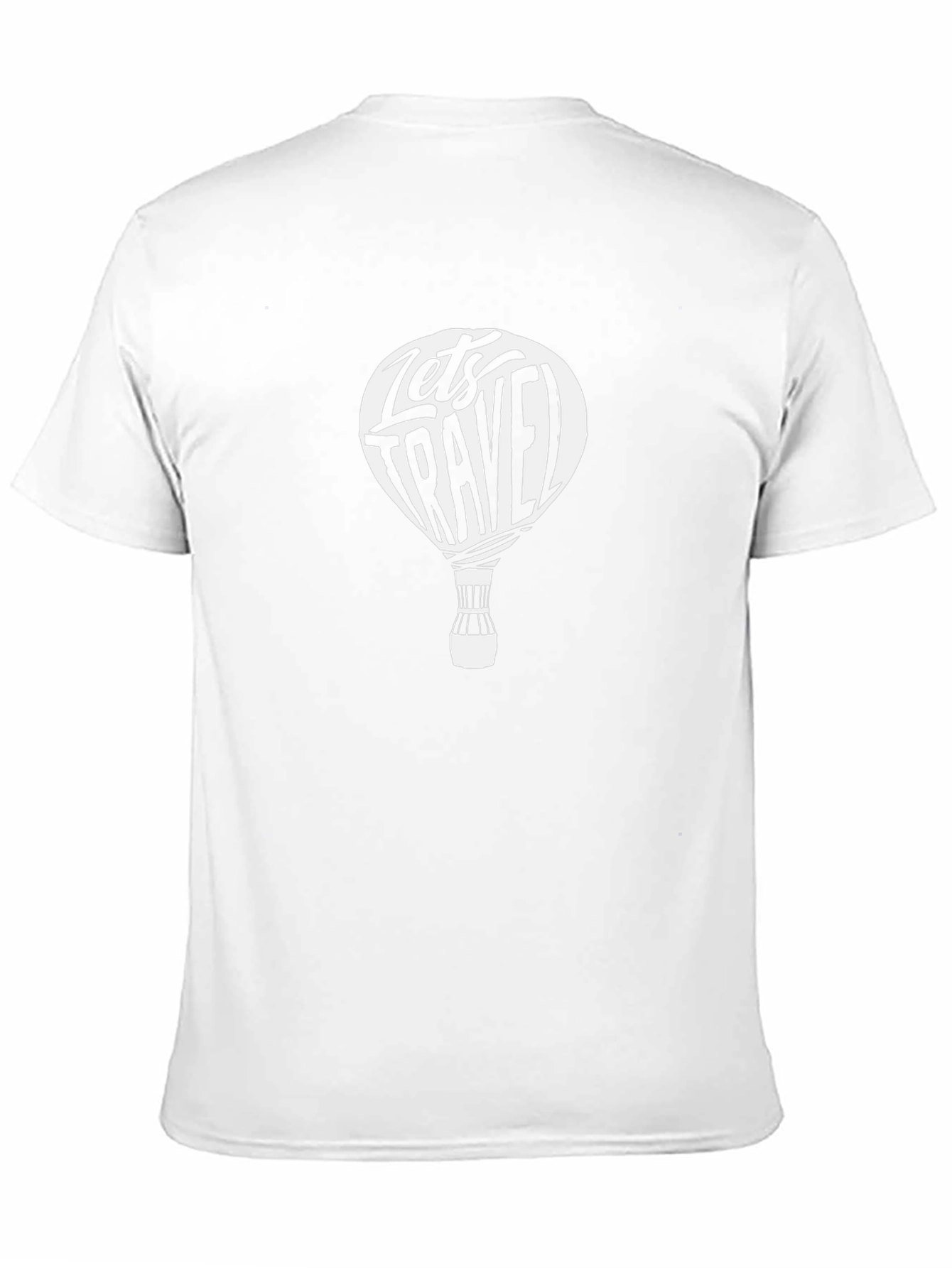 Lets Travel Graphic Tee - Black Cotton T-Shirt