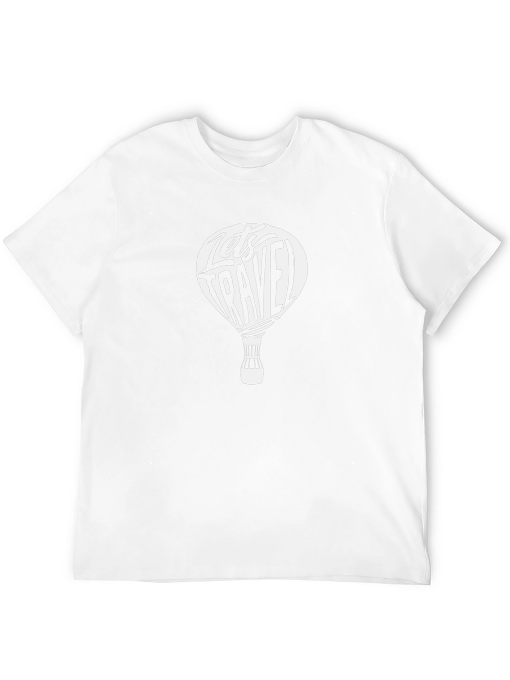 Lets Travel Graphic Tee - Black Cotton T-Shirt
