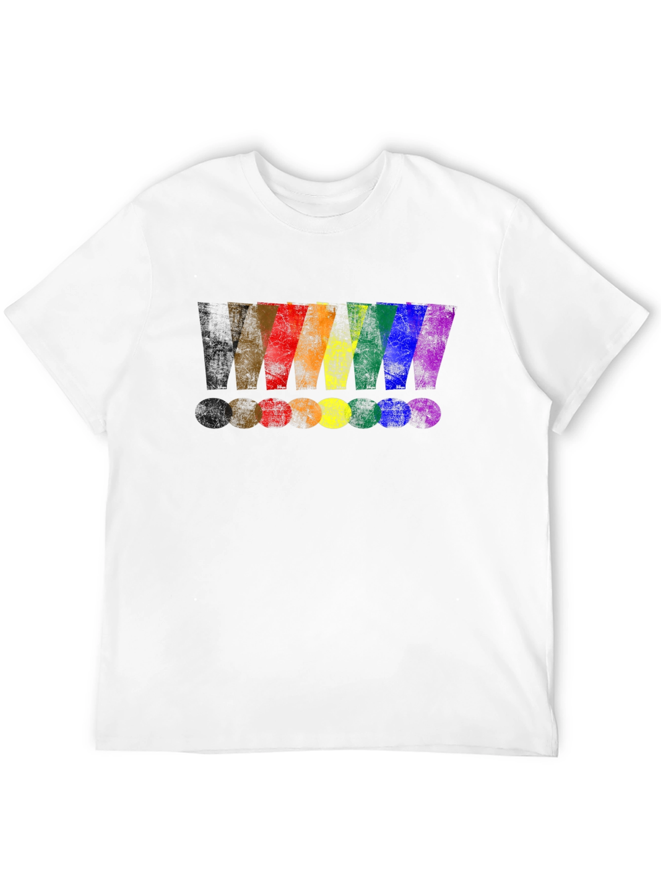 Rainbow Exclamation Mark Graphic T-Shirt
