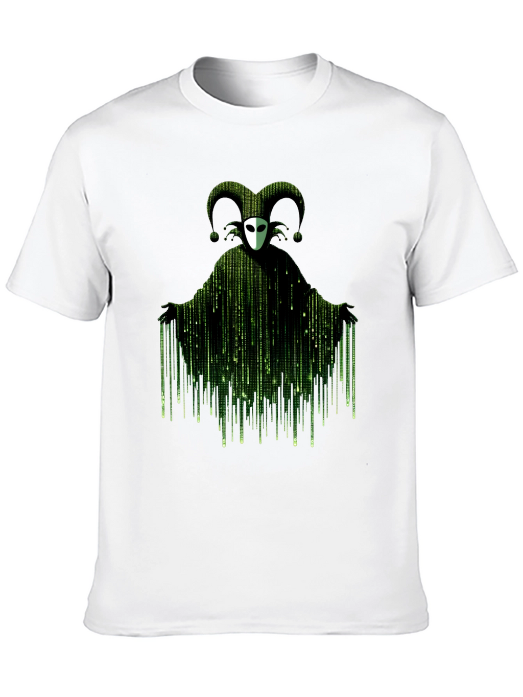 Matrix Jester T-Shirt - Black Graphic Tee