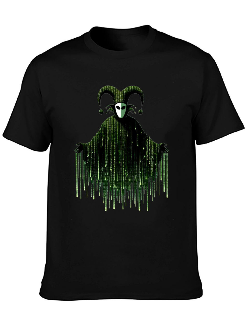 Matrix Jester T-Shirt - Black Graphic Tee