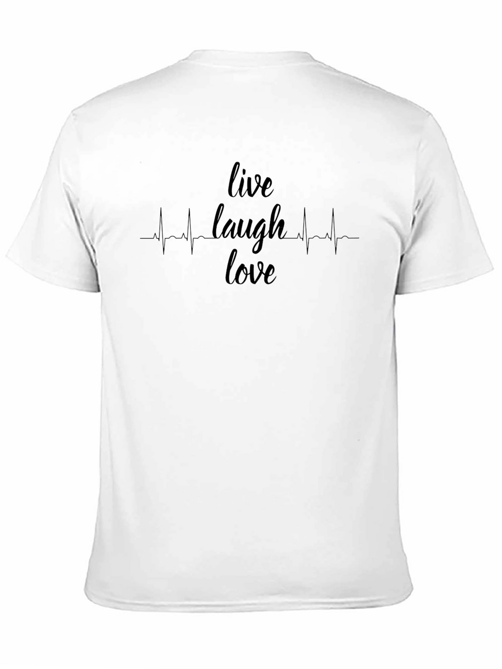 Live Laugh Love Heartbeat Graphic T-Shirt