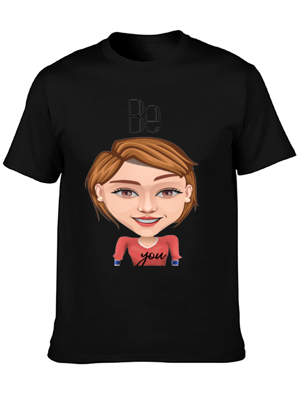Be You Graphic Tee - Black Short Sleeve