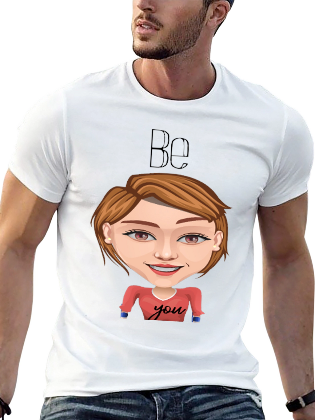 Be You Graphic Tee - Black Short Sleeve