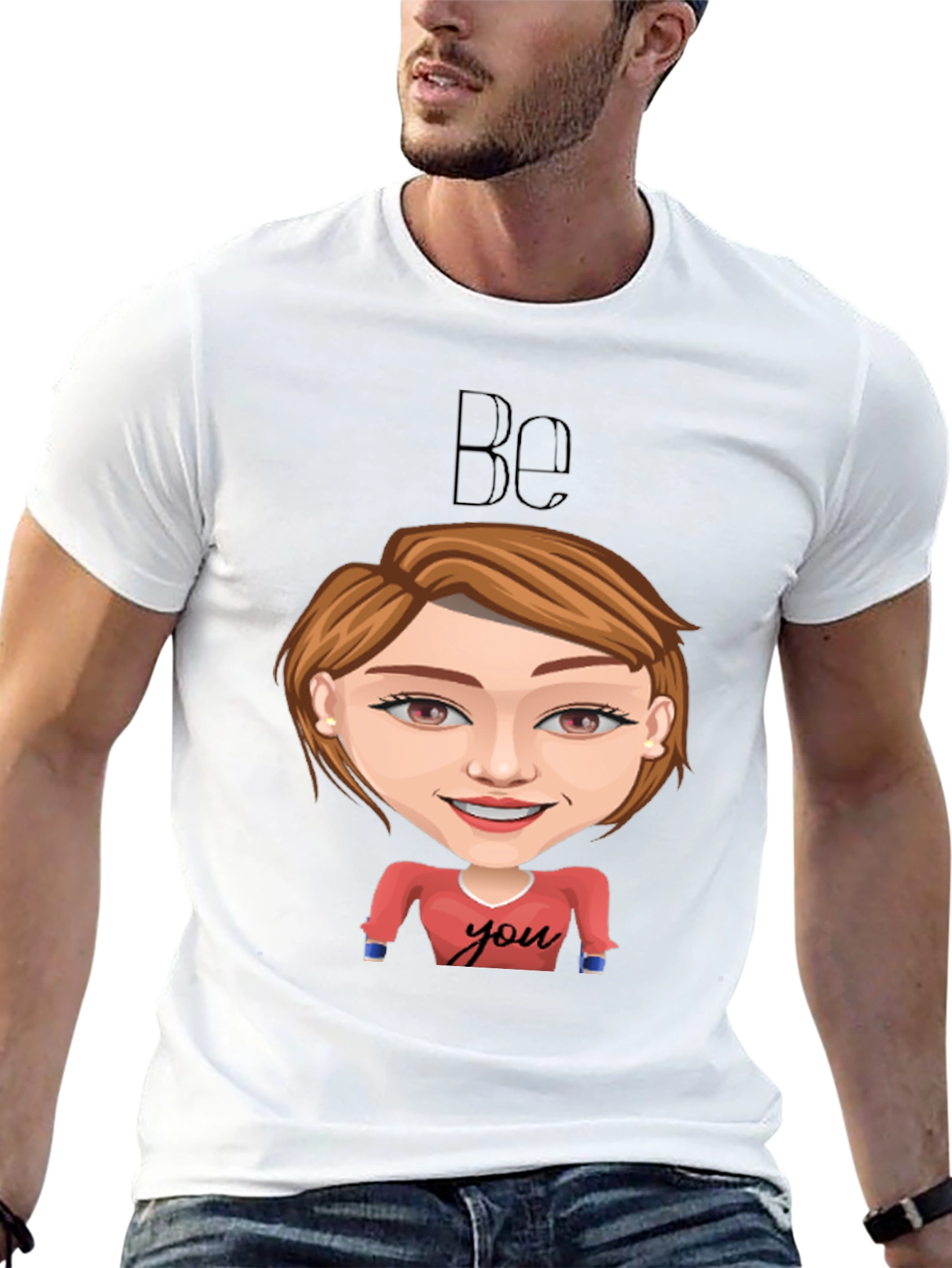 Be You Graphic Tee - Black Short Sleeve