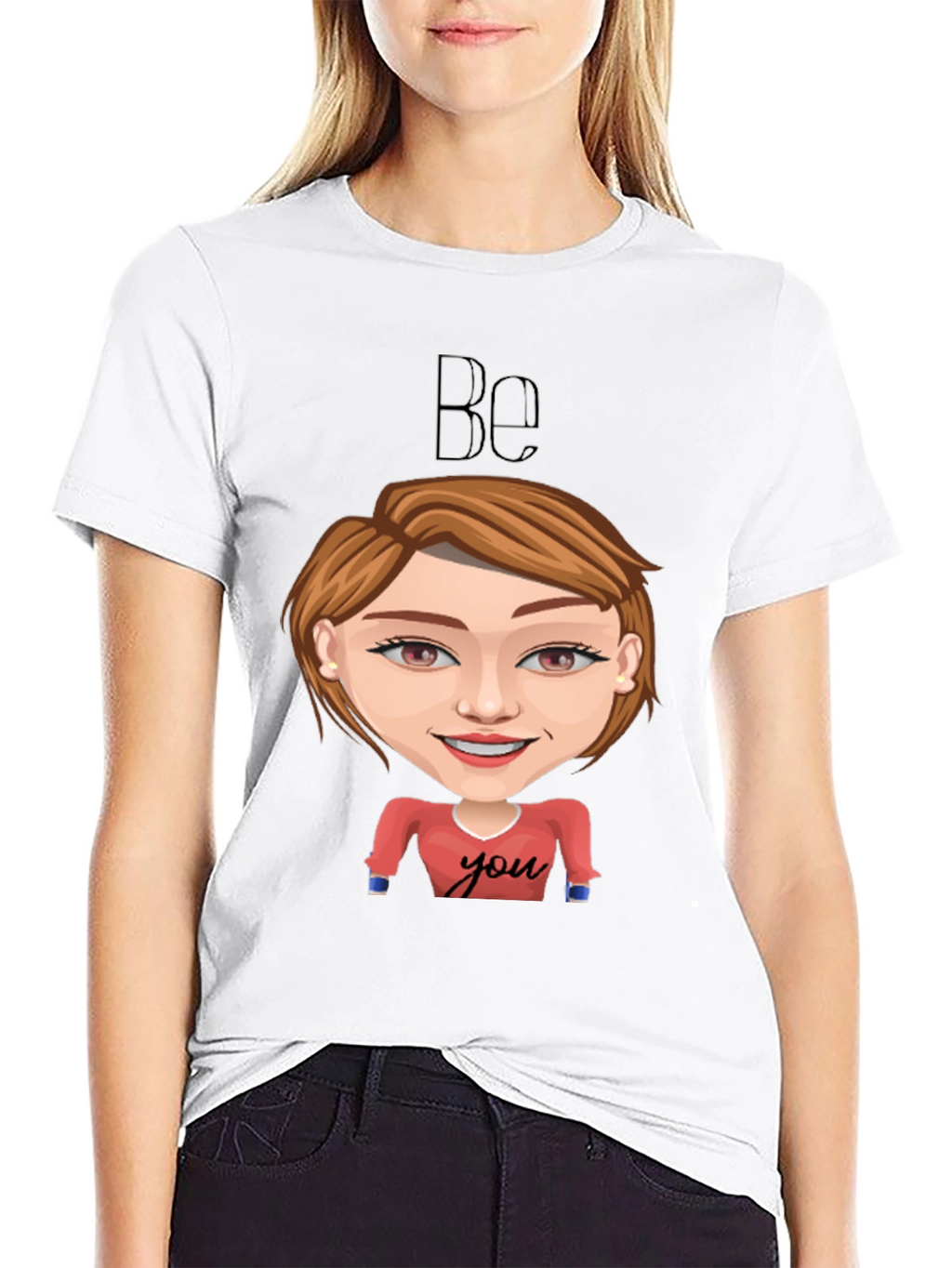 Be You Graphic Tee - Black Short Sleeve