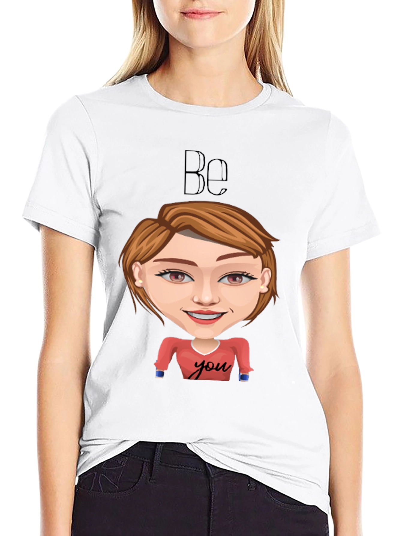 Be You Graphic Tee - Black Short Sleeve
