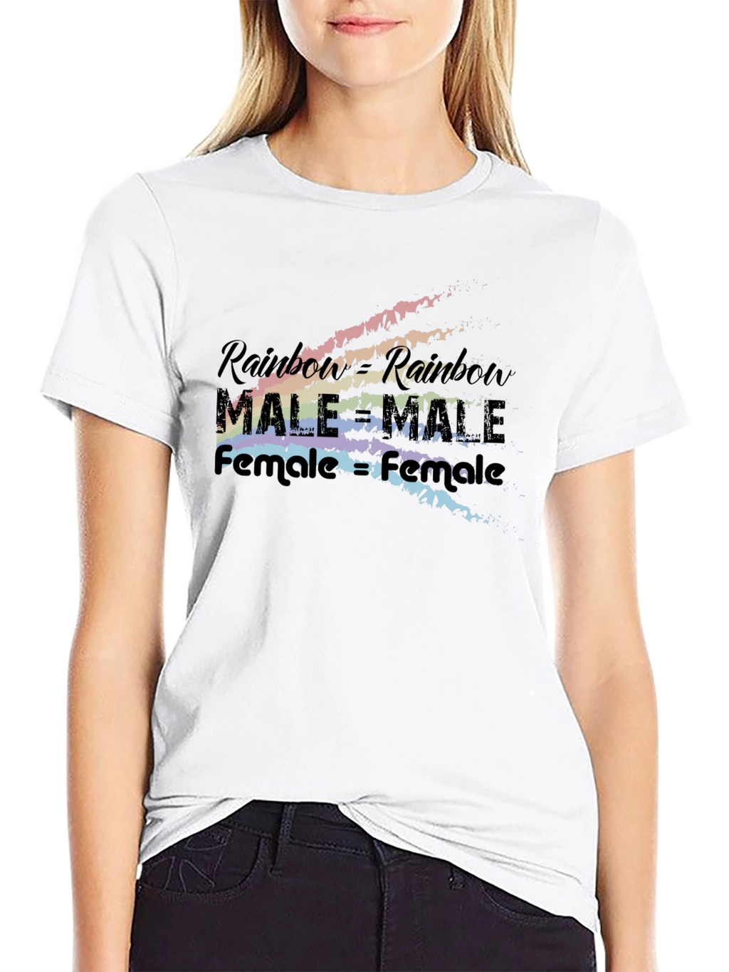 Rainbow Equality T-Shirt - Male & Female Love