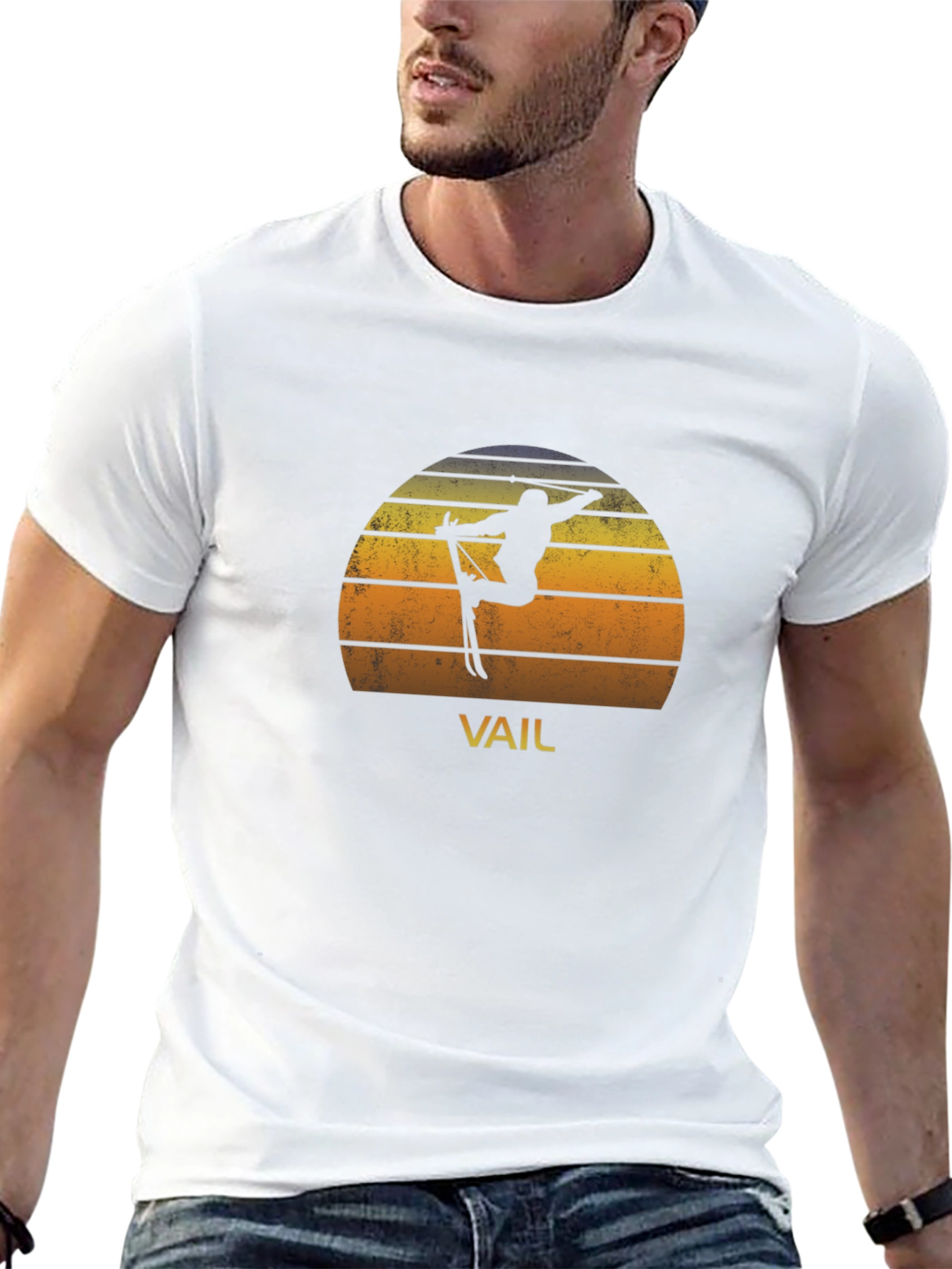 Retro Vail Skiing T-Shirt