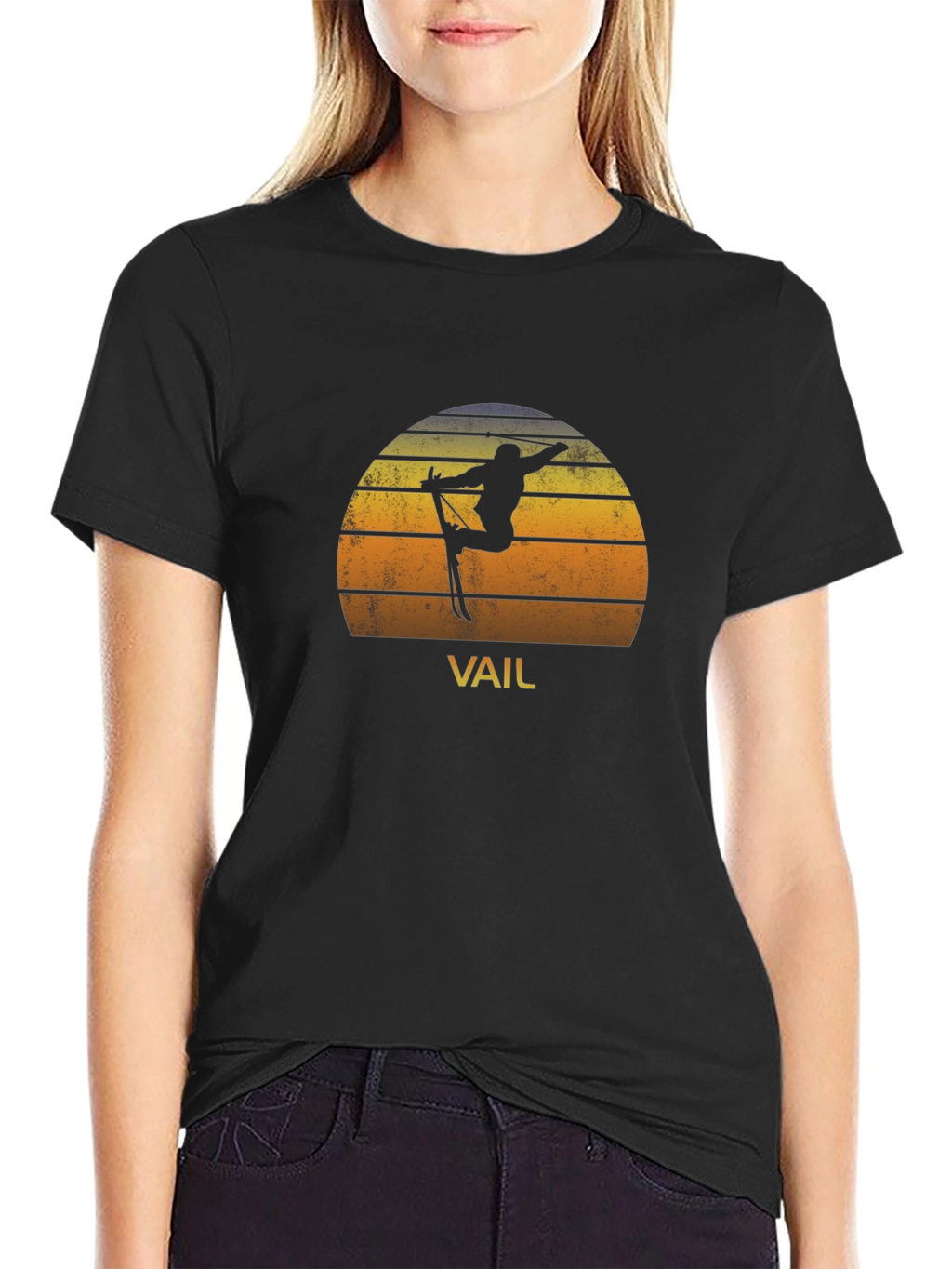 Retro Vail Skiing T-Shirt