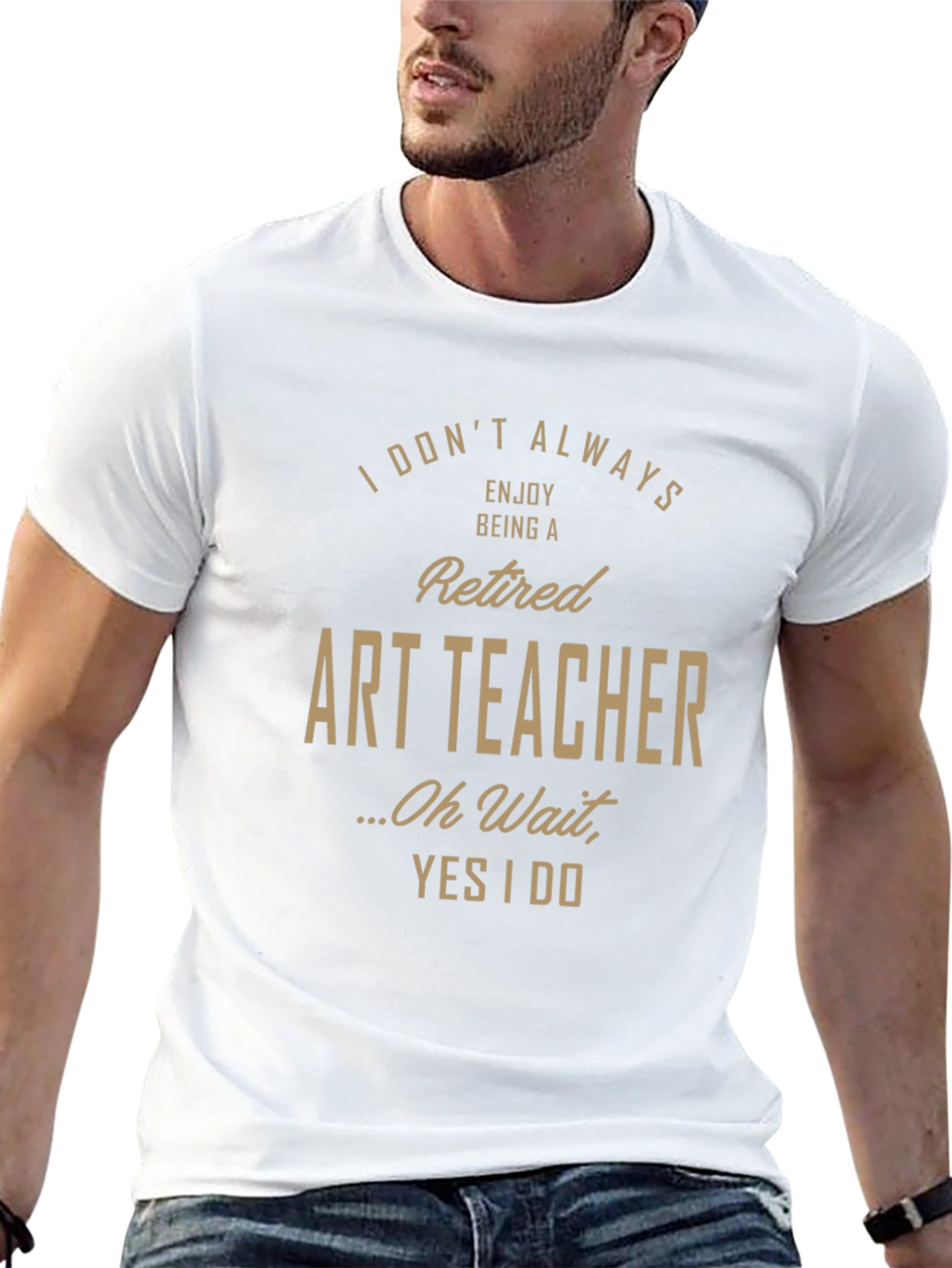 Retired Art Teacher Humor Graphic T-Shirt