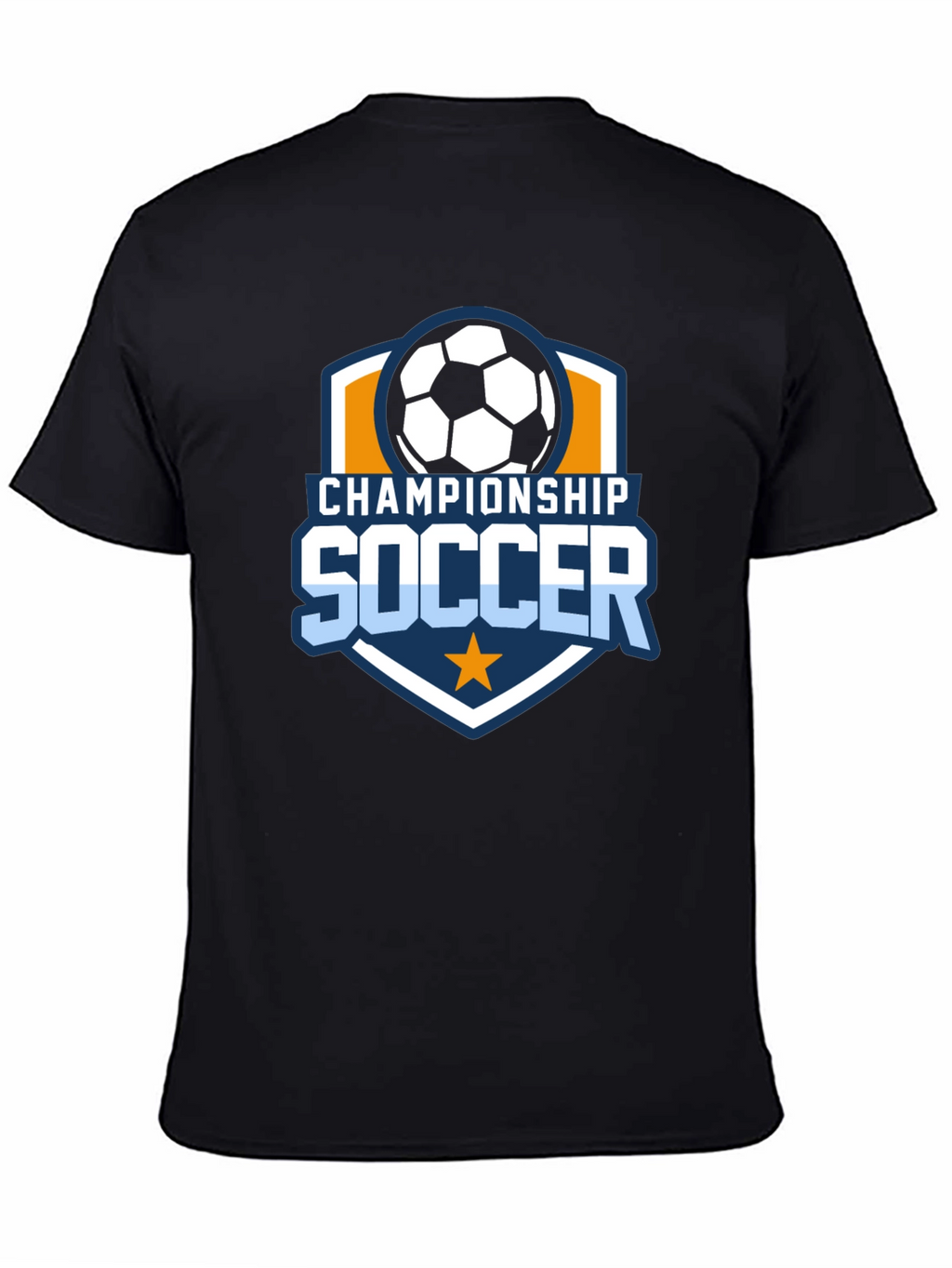 Championship Soccer Black T-Shirt