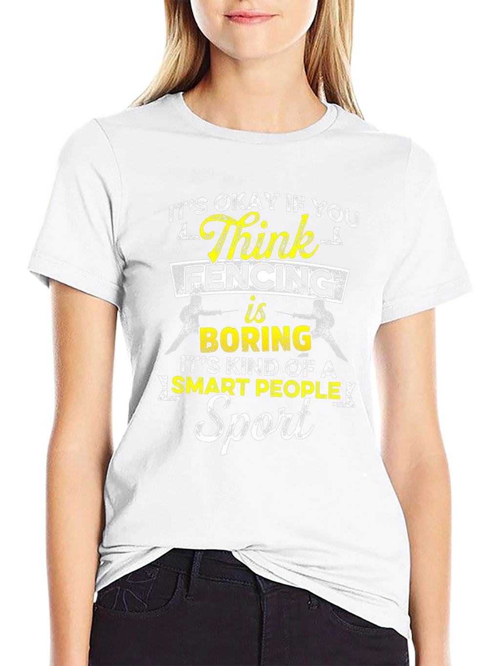 Funny Fencing T-Shirt: Smart People Sport Tee