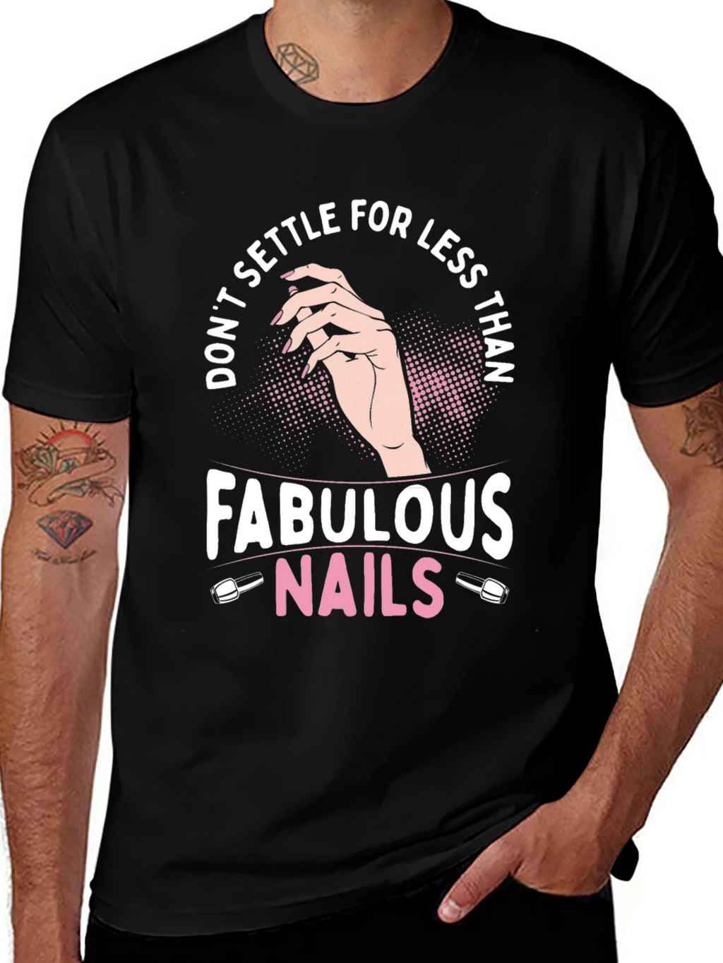 Fabulous Nails Graphic Tee - Dont Settle