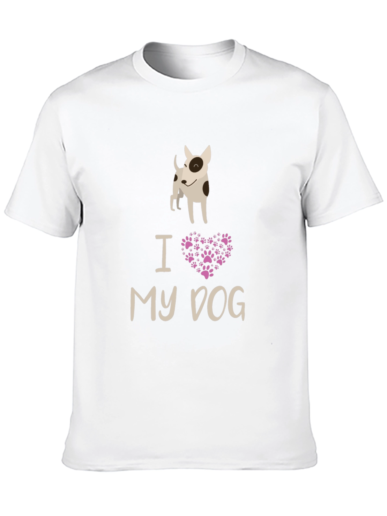 I Love My Dog Black Graphic Tee