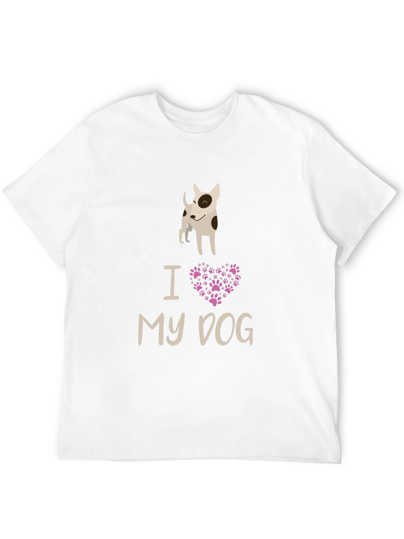 I Love My Dog Black Graphic Tee