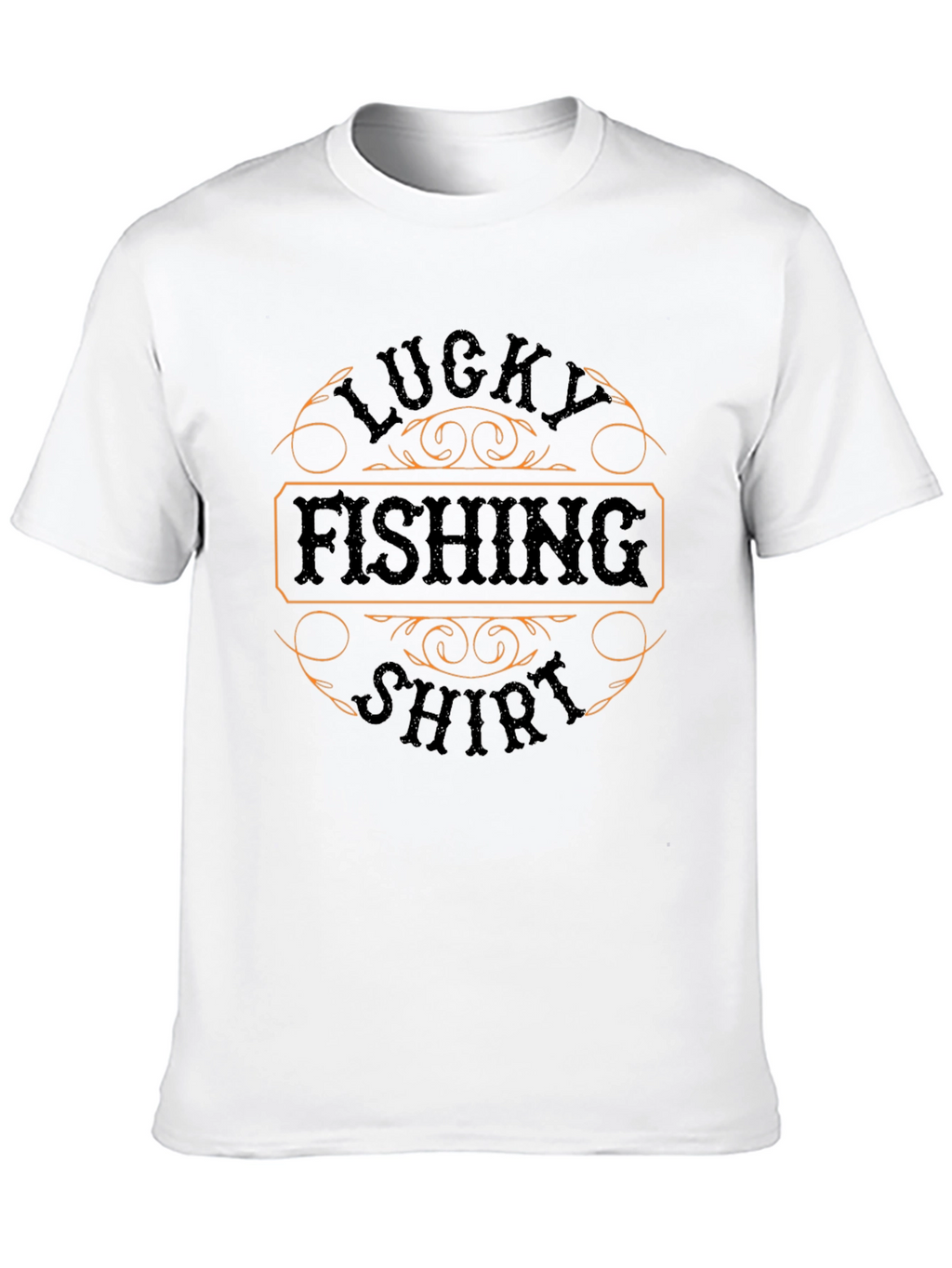 Lucky Fishing Shirt - Mens Black Tee