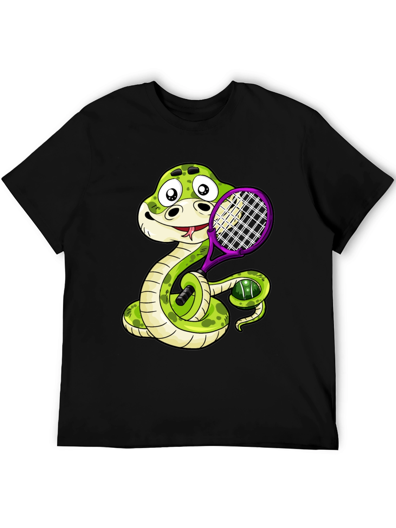 Snake Tennis Player T-Shirt